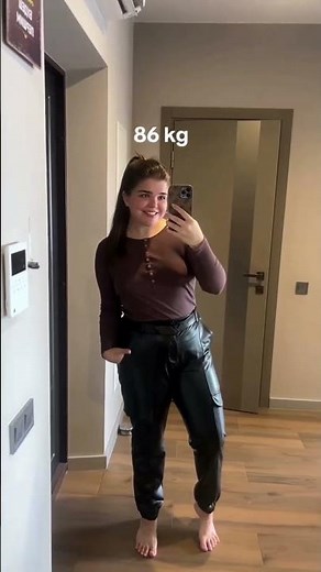 From 106 kg to 66 kg — A Full Year of Progress ✨💪 #fattofit #motivation #beforeandafter #plussize