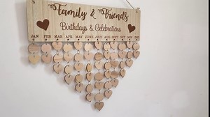 Yesok Wall Hanging Birthday Calendar Reminder Anniversary Plaque Sign Birthday Reminder DIY Birthday Anniversary Reminder Gifts