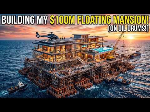 50 Workers Build a $10 Million Floating Mansion in the Middle of the Ocean
