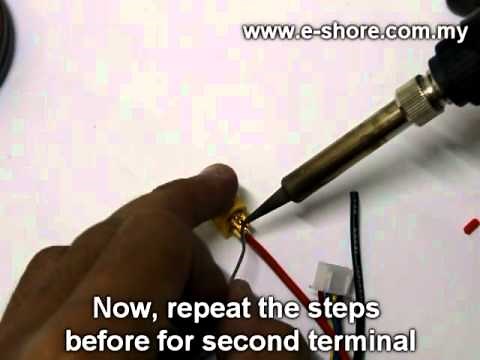 Proper way to connect XT60 Connector to wires