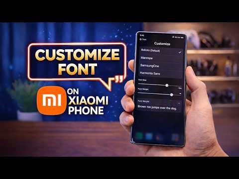 Change System Font on Xiaomi Phone Step by Step | Xiaomi Font Style Change Tutorial (MIUI Method)