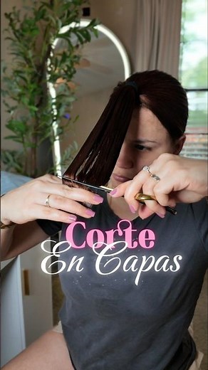 Como realizar corte en capas desde casa #cabello #cortedepelo #corte #corteencapas #cortedecabello