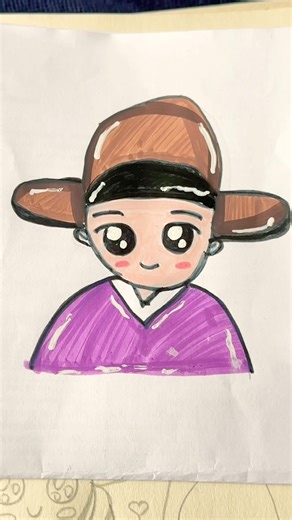 Cute Korean guy #coloring #drawing #shorts #dorama #cute
