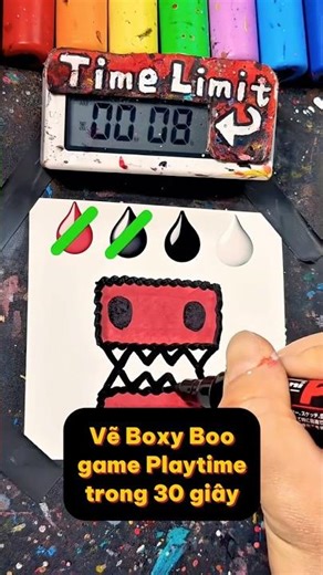 Speed ​​Drawing Challenge #63: Draw Boxy Boo game playtime in 30 seconds