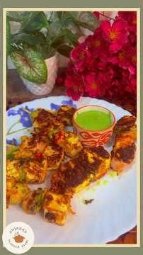 Grill Paneer Tikka 🔥 | High Protein Snack for Weight Loss | Restaurant Style Starter