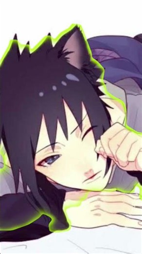 #when sasuke turned into cute . Doing meow . pls like and subscribe my channel ☺️