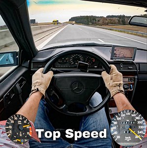 1991 Mercedes 500E Top Speed Drive on German Autobahn😱 | Topspeedgermany
