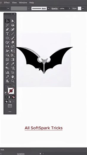 Bat Logo Design in Adobe