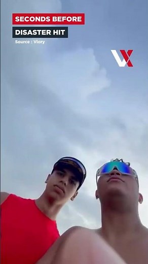 Venezuela Earthquake Caught On Camera | Beachgoer Films Deadly Quake As Buildings Collapse | VERTEX