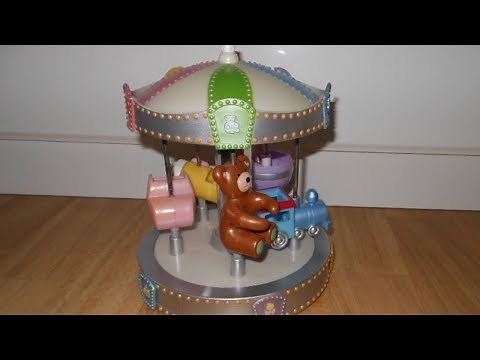 Musical carousel toy. Wind up baby, toddler toy