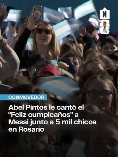 Rosario sang Happy Birthday to Messi 🇦🇷🎂