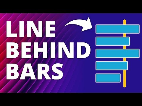 How to Add a Line BEHIND a Bar Chart 🔥 [EXCEL TIPS]