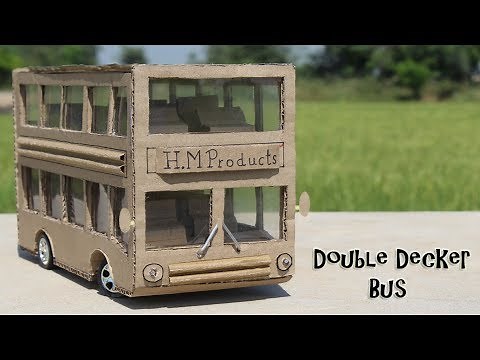 How to Make a Double Decker Bus From Cardboard ! DIY Luxury Bus