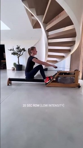 Reverse Tabata Workout with WATERROWER