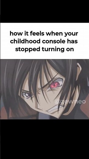 my xbox 360 is cooked 😭 #anime #fypシ゚viral #relatable #animememes #memes #codegeass #lelouch
