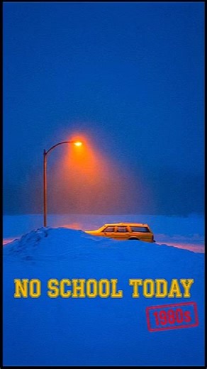 ❄️ No School Today 1980s #history #shorts