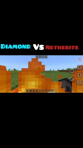Diamond vs netherite which is better #minecraft #short #video