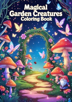 Magical Garden Creatures Coloring Book