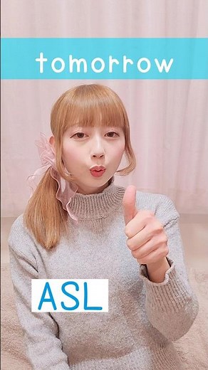 American Sign Language (ASL) “tomorrow” | Beginner Lesson for Deaf & Hard of Hearing #signlanguage
