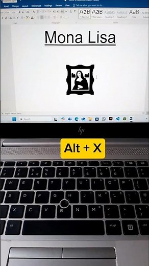 Mona Lisa Ms Word Symbol Shortcut Key Computer 🖥️ Shortcut Key #shorts