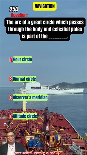254 Hour Circle - MARINE NAUTICAL REVIEWER