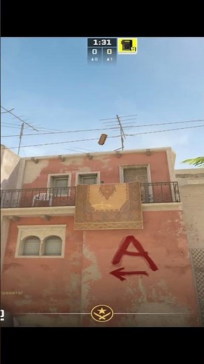 Смок в окно на карте Мираж в Counter-Strike 2