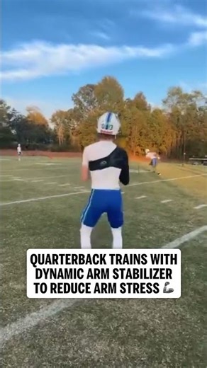 Quarterback Trains with Kinetic Arm Dynamic Arm Stabilizer | Reduce Arm Stress During Throwing Reps