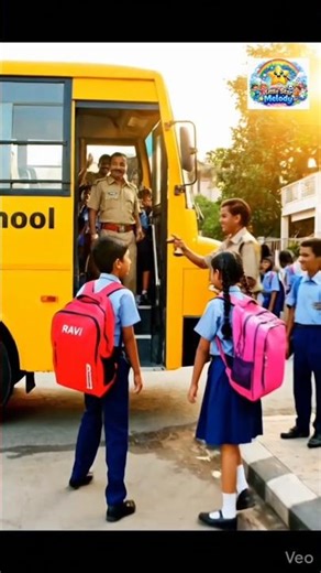 school 🏫 bus part 1 #kids #school #kids #poim #music