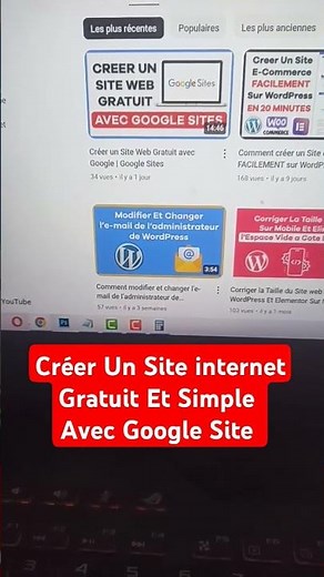 Créer un site internet gratuit et simple avec Google site