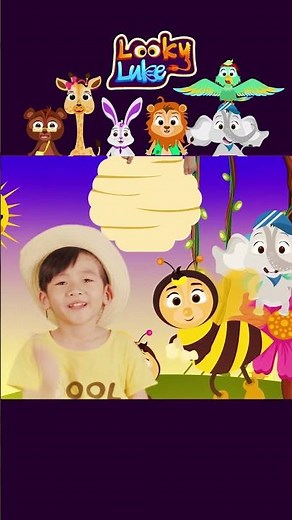 Bee Happy! 🐝 Fun Preschool Song by Looky Luke