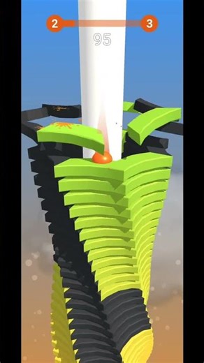 Stack Ball - Crash Platform | Stack Ball Shorts | Level 2 Gameplay #shorts #2