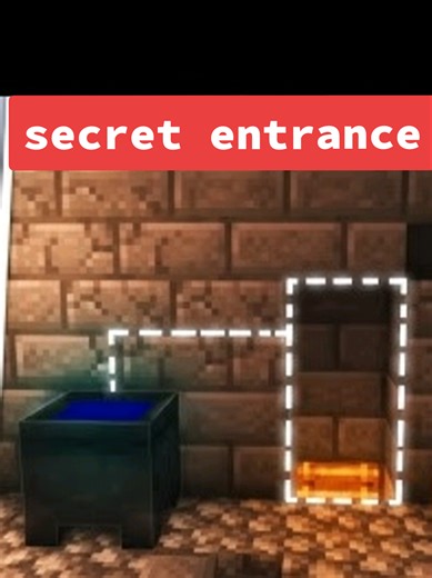 Creating a Secret Entrance in Minecraft