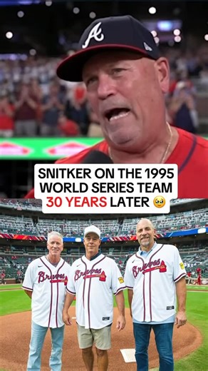 Heidi Watney on Instagram: "‘95 Braves and Brian Snitker #iconic #Atlanta #MLB #legends"