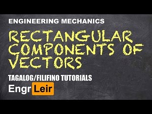 Rectangular Components of Vectors | Engineering Mechanics | Physics (Tagalog) 🇵🇭
