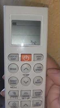 Cómo resetear el control remoto del aire acondicionado LG #aa #controlremoto #LG #aireacondicionado
