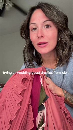 wedding guest dress try-on from @Lulus ! 🤍 . . #weddingguestdress #weddingguestoutfit #tryon #formal #fallwedding