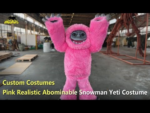 Pink Realistic Abominable Snowman Yeti Costume | Custom costumes