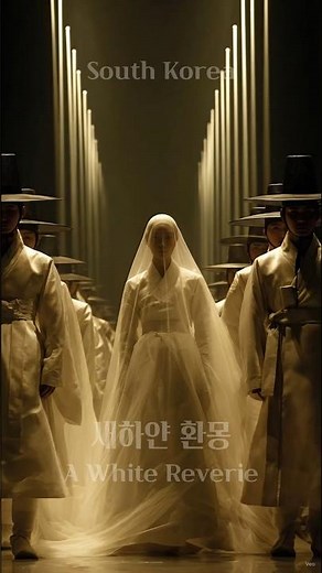 새 하얀 환몽 #korea #한복 #Hanbok #KCulture #KMove #HanbokArt #Traditional #KoreanStyle