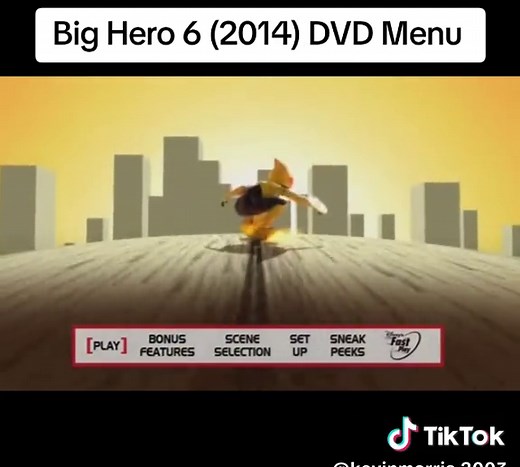 Big Hero 6 (2014) DVD Menu - Nostalgic Childhood