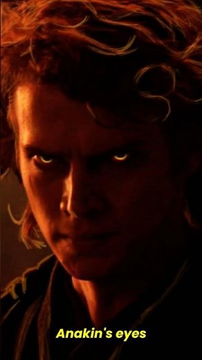 WHY didn't ANAKIN have SITH EYES when he FOUGHT OBI-WAN?
