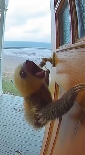 Baby Sloth vs Tsunami Wave