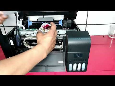 Epson L3110 | L3150 | L4150 | L4160 Manual Printhead Cleaning | and also removing air