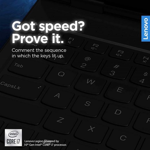 Gaming's nothing but speed, control and coordination, all led by fast, precise movements with the WASD keys. Have Speed? Then show it to us ⬇️ Know more about the Legion 5i laptop here: https://lnv.gy/3adfMmA #LegionIndia #LenovoLegion #Legion5i #pcgamer #gamer #gaming #IndianGamingCommunity #IndianGaming #gamingcommunity | Lenovo Legion