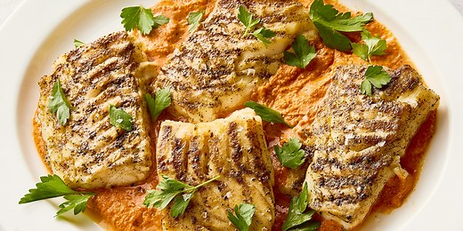 This Grilled Cod With Romesco Sauce Will Be Your New Favorite Dinner On The Grill