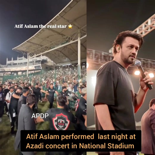 235K views · 2.1K reactions | #AtifAslam performed last night at Azadi concert in National Stadium Karachi .  Video @mdaniyalumer | All Pakistan Drama Page | Facebook