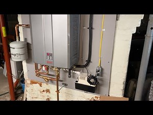 Tankless water heater install