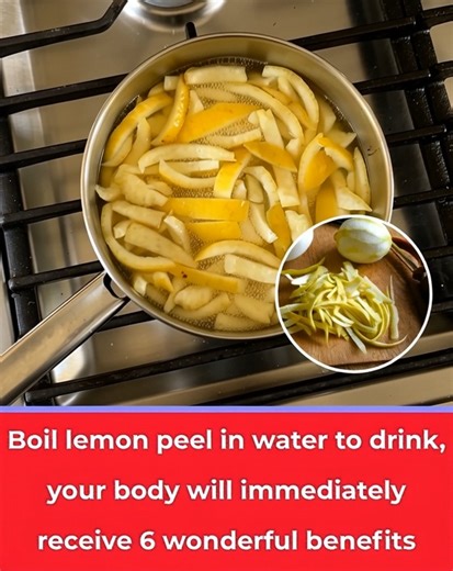 Take lemon peel and boil water to drink, the body will immediately receive 6 wonderful benefits | Fresh News Today