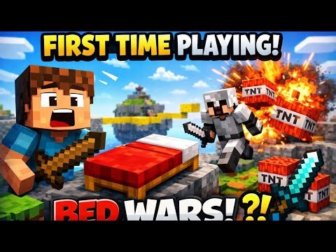 First time playing bedwar in Minecraft |