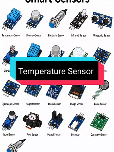 Measuring heat in real time 🌡️ This sensor feels temperature 🔥 #mechatronics #Sensors #techtok #Electronics #automation