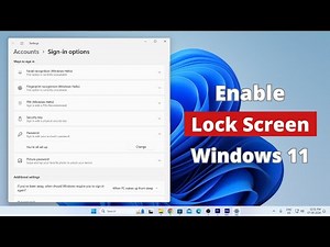 How to Enable Lock Screen in Windows 11